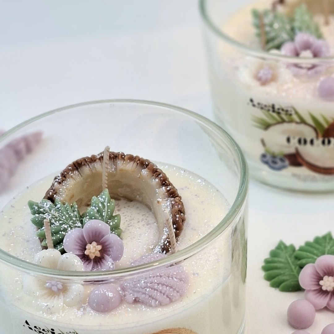Coconut | Sojawas Geurkaars - Afbeelding 4