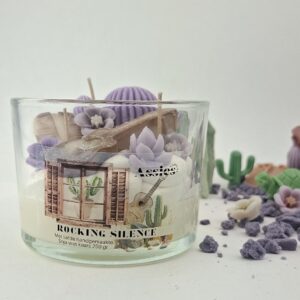 cactussen geurkaars rock